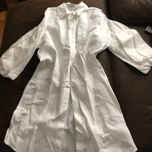 Gorgeous white linen dress